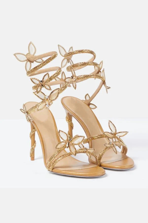 Arabella | Women’s High Heel Sandals | Floral Wedding Guest-Women Heels-Pick NewYork