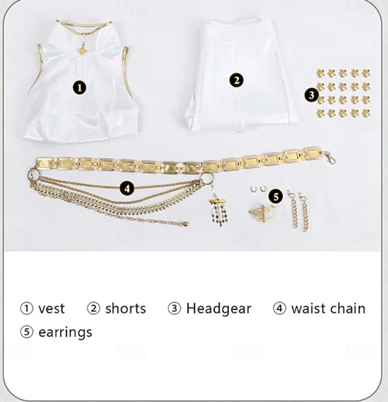 Aria | Women’s K-Pop Costume Set | Crop Top Shorts-Women Costume Set-Pick NewYork