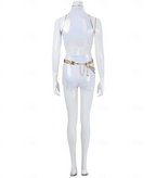 Aria | Women’s K-Pop Costume Set | Crop Top Shorts-Women Costume Set-Pick NewYork