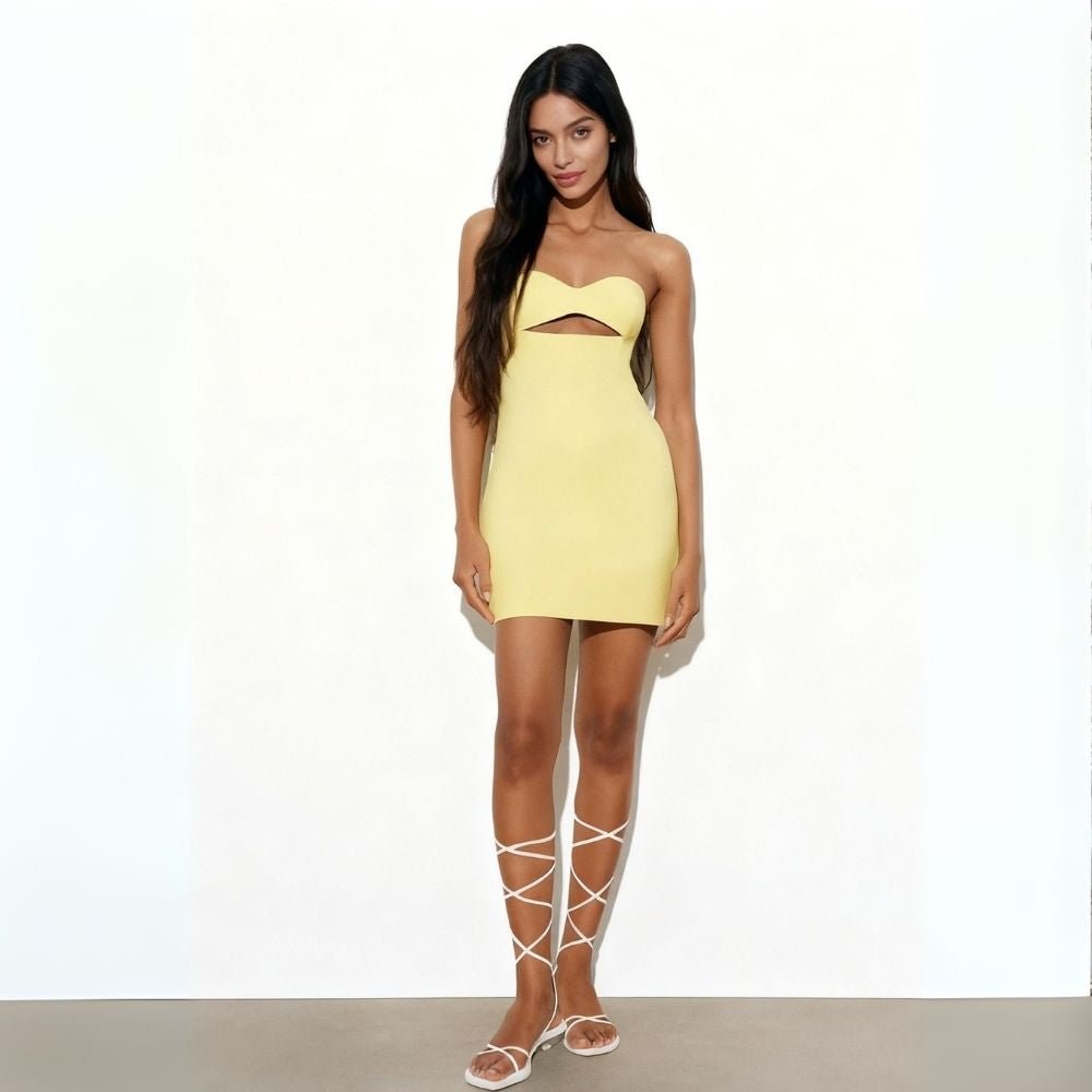 Ariana | Women’s Strapless Mini Dress | Cut Out Party Wear-Women Dress-Pick NewYork