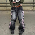 Avery | Women's Wide-Leg Jeans | Totem Print