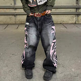 Avery | Women's Wide-Leg Jeans | Totem Print