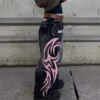 Avery | Women's Wide-Leg Jeans | Totem Print-PNY
