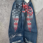 Avery | Women's Wide-Leg Jeans | Totem Print-PNY