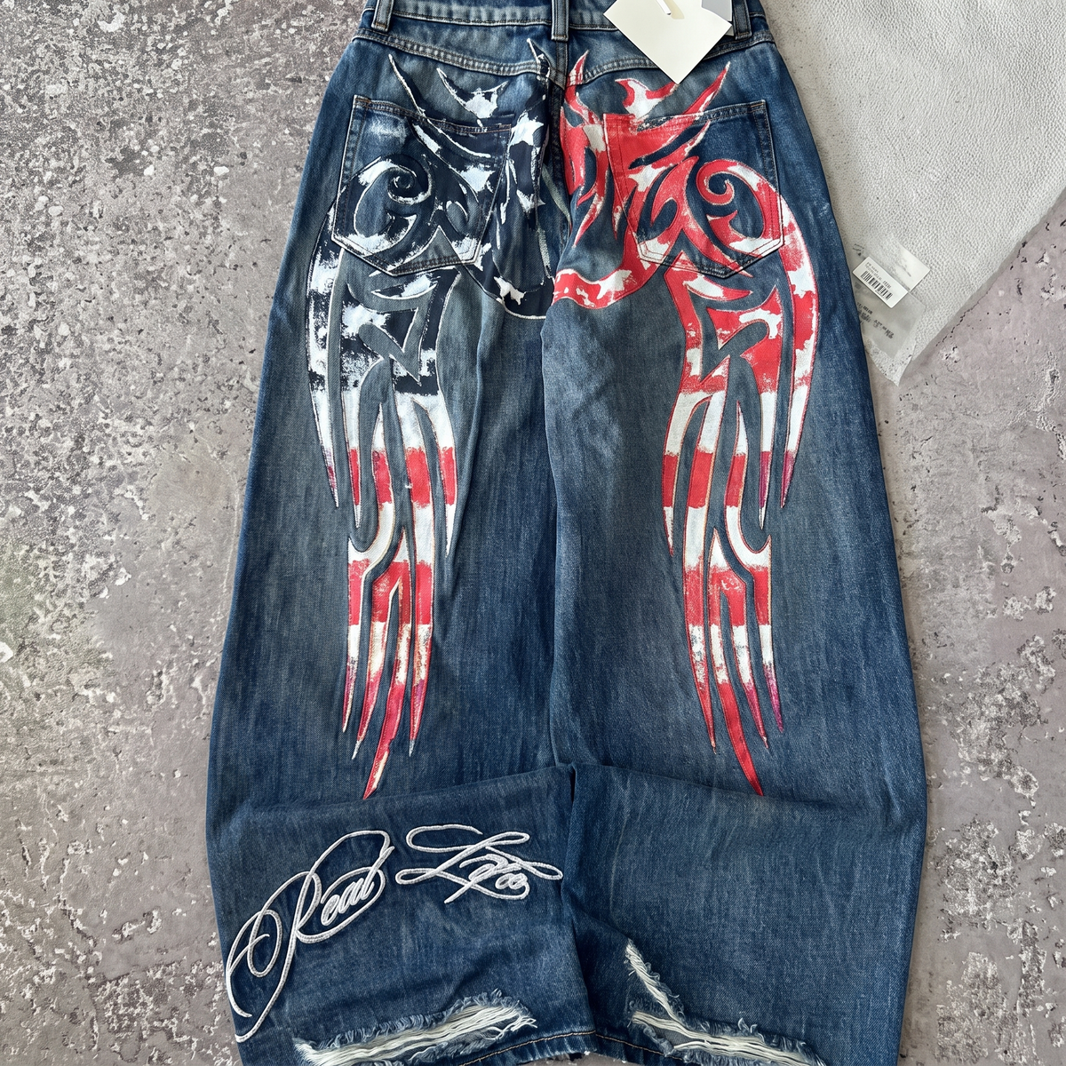 Avery | Women's Wide-Leg Jeans | Totem Print-PNY