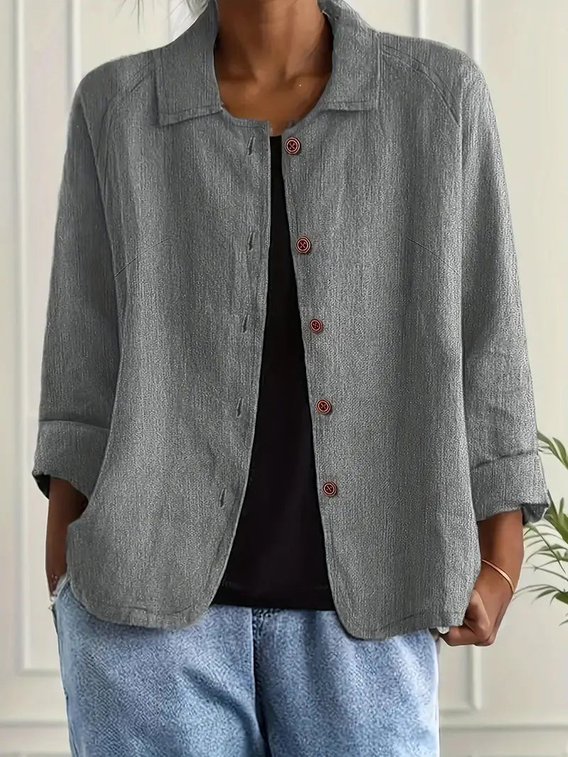 Ava | Women's Button Front Shirt | Long Sleeve-Women Shirt-Pick NewYork