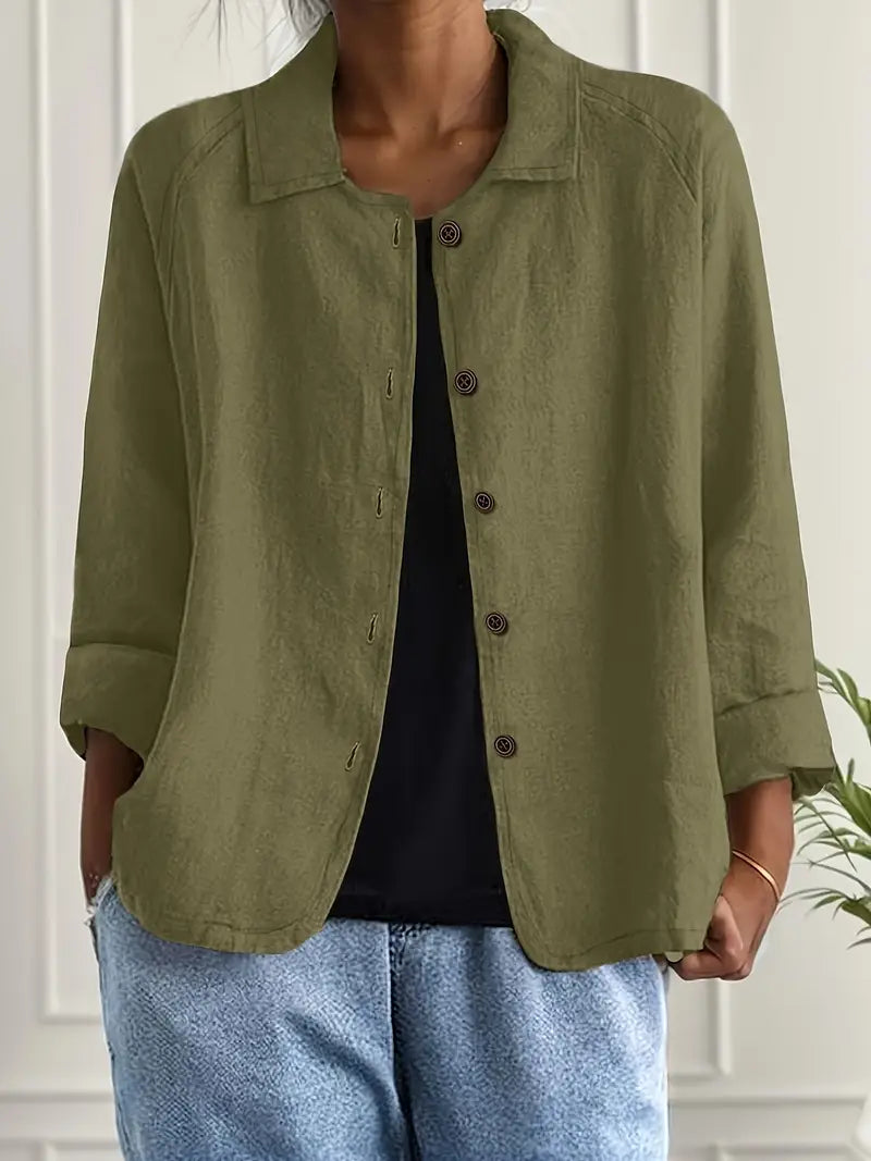 Ava | Women's Button Front Shirt | Long Sleeve-Women Shirt-Pick NewYork