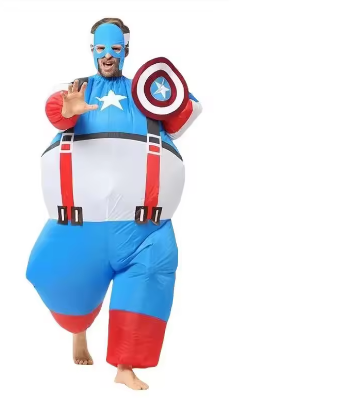 Bennett | Adult Inflatable Hero Costume | Fan Inflated Jumpsuit Fancy Dress Wear-Costume Set-Pick NewYork
