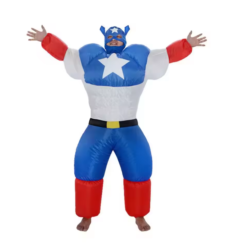 Bennett | Adult Inflatable Hero Costume | Fan Inflated Jumpsuit Fancy Dress Wear-Costume Set-Pick NewYork