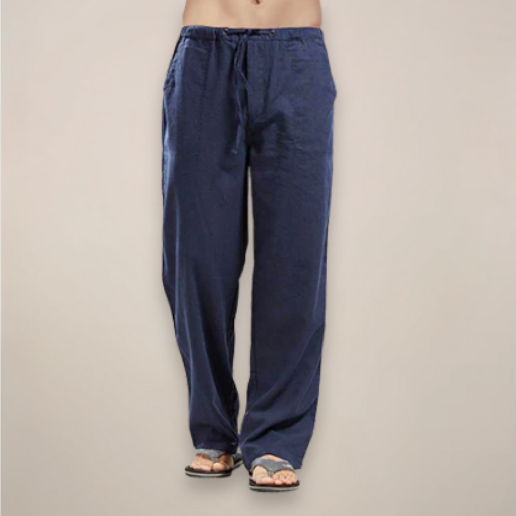 Brooks | Men’s Drawstring Casual Pants | Straight Leg Side Pockets Everyday Wear-Men Pants-Pick NewYork