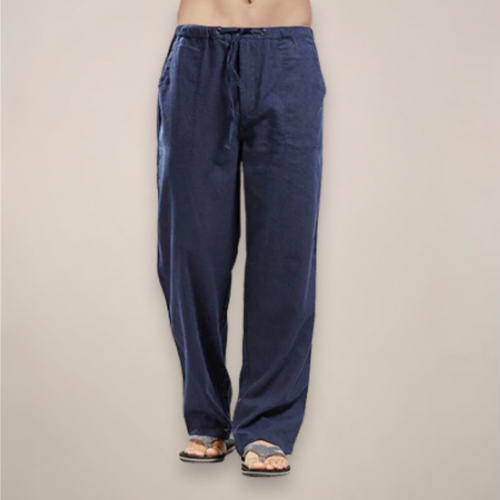 Brooks | Men’s Drawstring Casual Pants | Straight Leg Side Pockets Everyday Wear-Men Pants-Pick NewYork