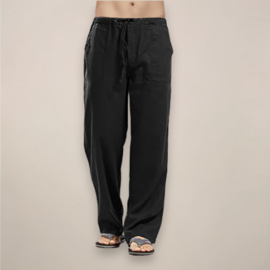 Brooks | Men’s Drawstring Casual Pants | Straight Leg Side Pockets Everyday Wear-Men Pants-Pick NewYork