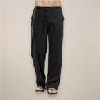 Brooks | Men’s Drawstring Casual Pants | Straight Leg Side Pockets Everyday Wear-Men Pants-Pick NewYork