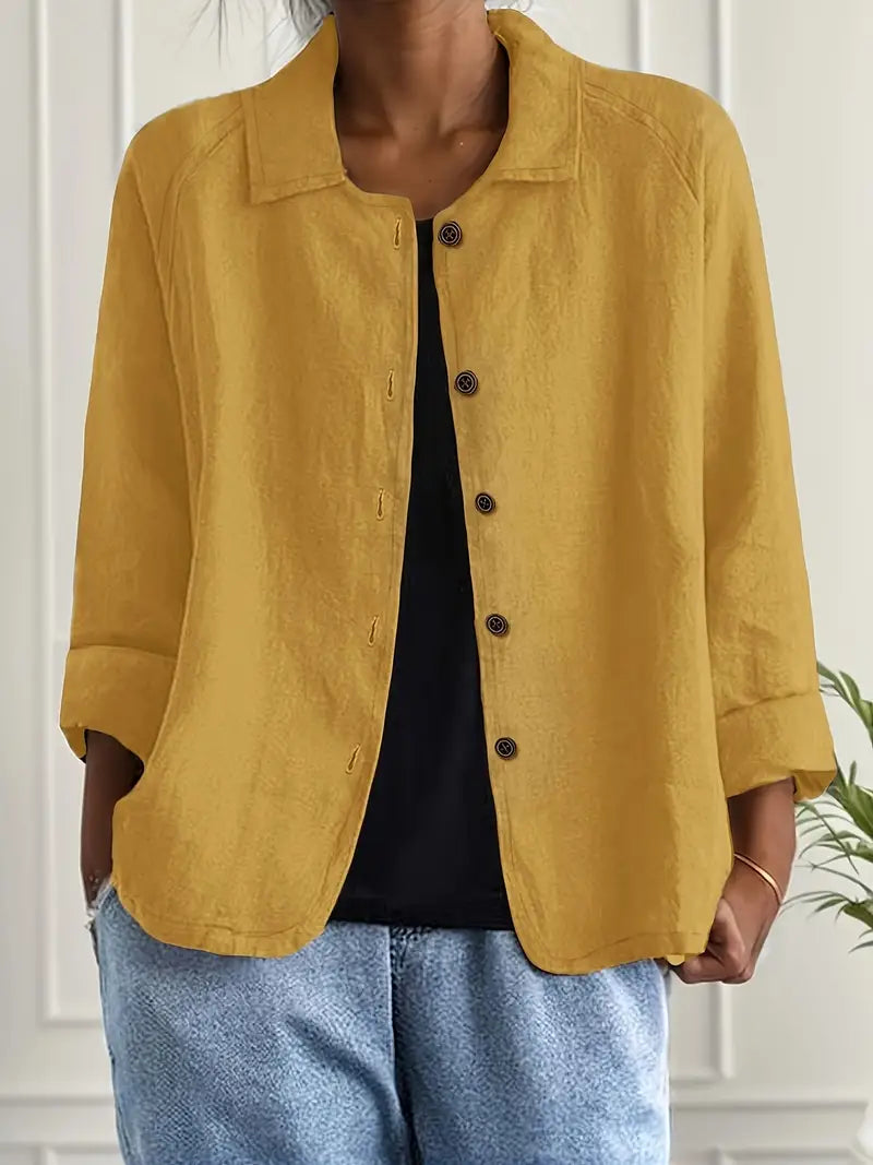 Ava | Women's Button Front Shirt | Long Sleeve-Women Shirt-Pick NewYork
