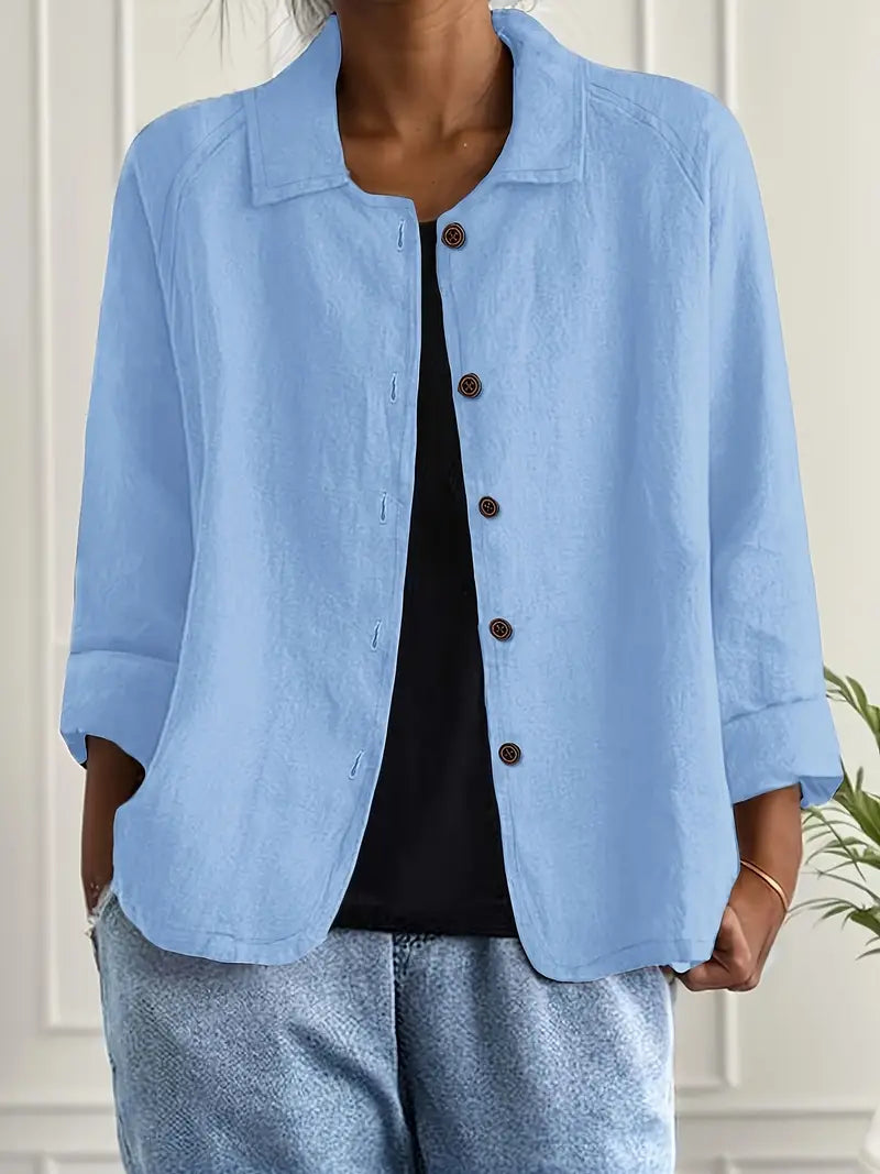 Ava | Women's Button Front Shirt | Long Sleeve-Women Shirt-Pick NewYork
