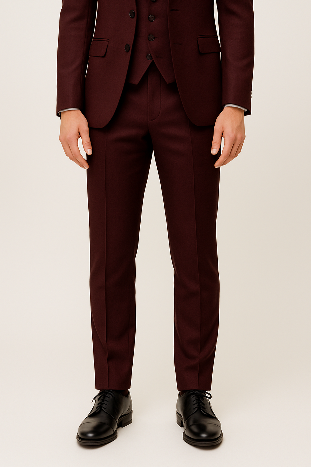 Carl | Men’s Three Piece Suit Set | Contrast Lapels Vest Wedding Wear-Men Outfit Set-Pick NewYork