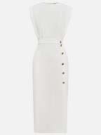 Victoria | Women's Midi Dress | Short Sleeve-Women Dress-Pick NewYork
