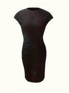 Hannah | Women's Midi Dress | Short Sleeve-Women Dress-Pick NewYork