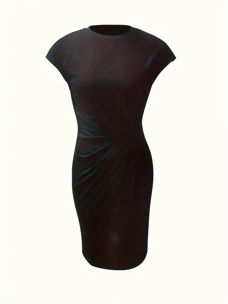 Hannah | Women's Midi Dress | Short Sleeve-Women Dress-Pick NewYork