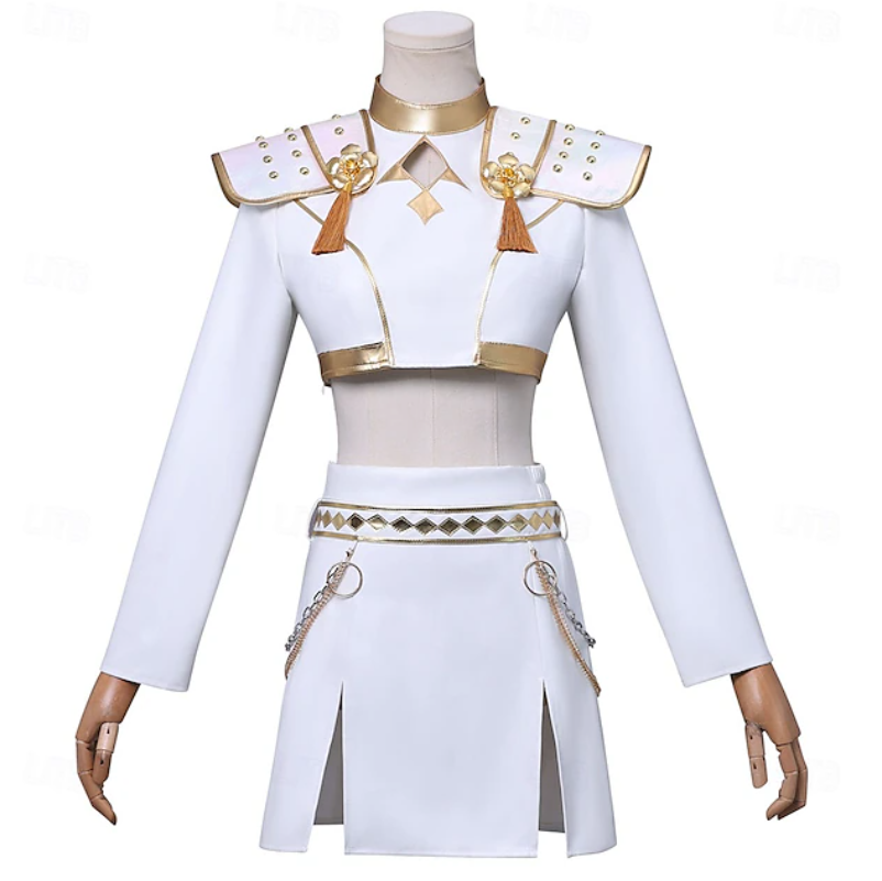 Celeste | Women’s K-Pop Costume Set | Shoulder Panels Mini Skirt-Women Costume Set-Pick NewYork