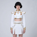 Celeste | Women’s K-Pop Costume Set | Shoulder Panels Mini Skirt-Women Costume Set-Pick NewYork
