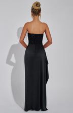 Celeste | Women's Strapless Maxi Dress | Sequin Bodice Evening Event Wear-Women Dress-Pick NewYork