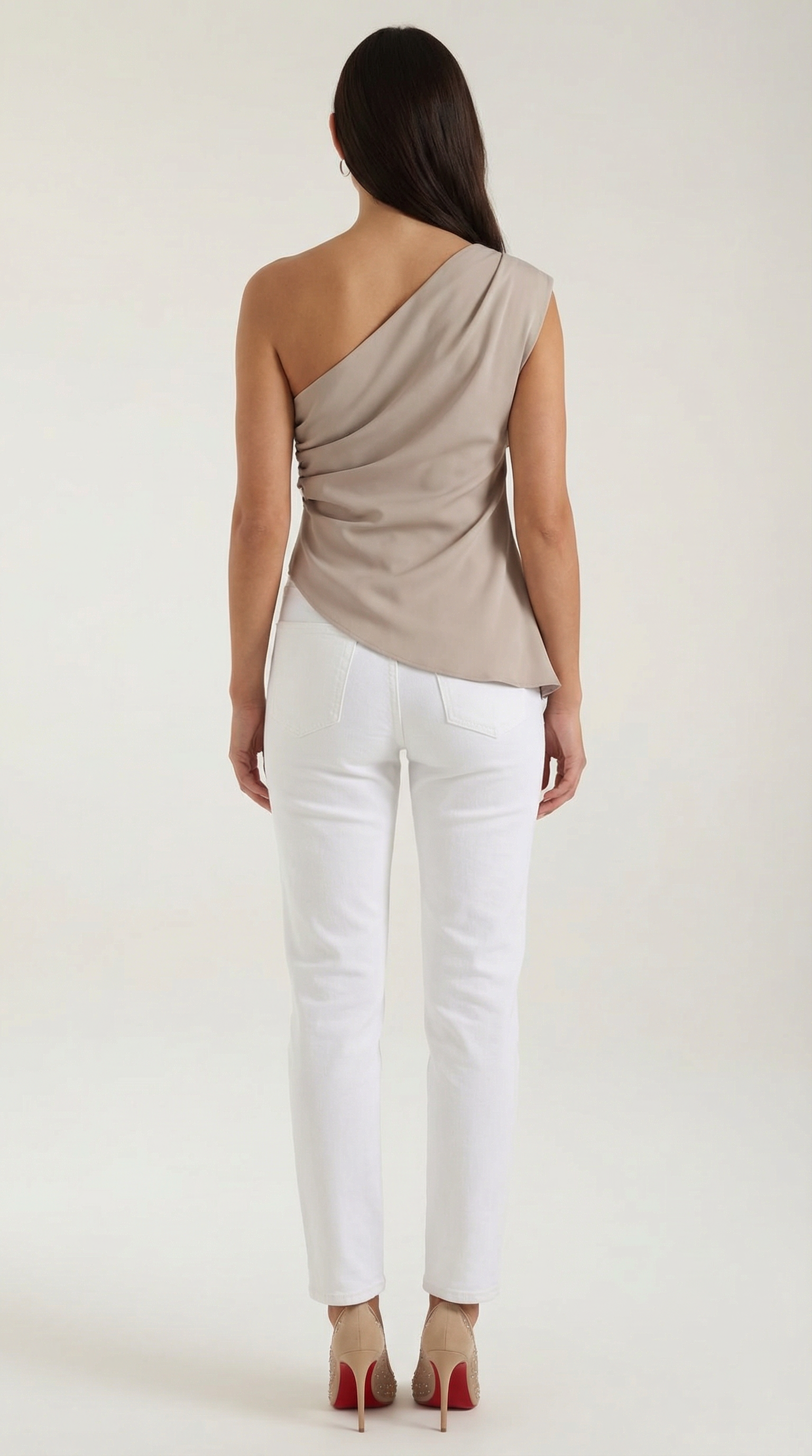 Celia | Women's One Shoulder Top | Draped Evening Event Top-Women Top-Pick NewYork