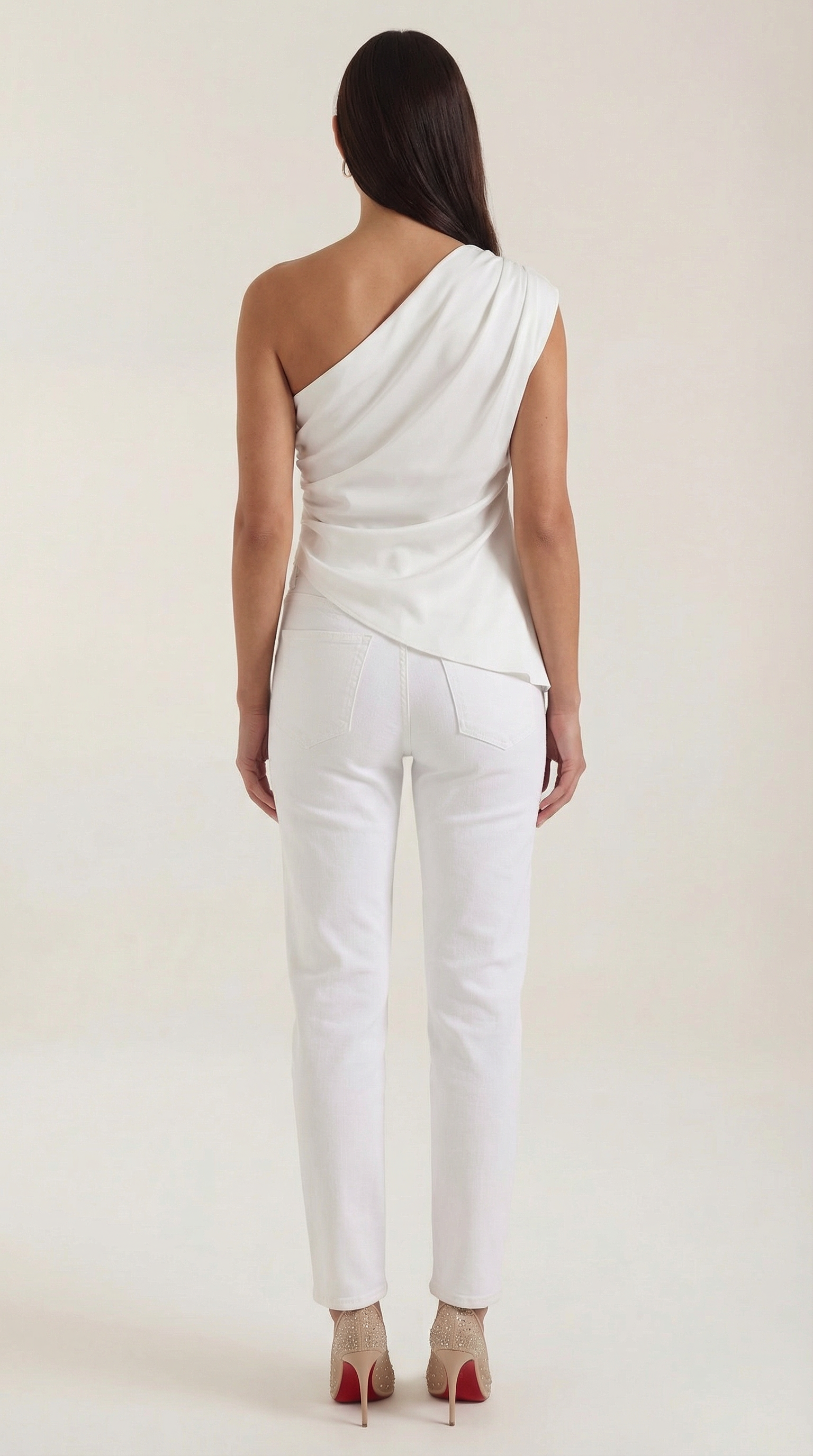 Celia | Women's One Shoulder Top | Draped Evening Event Top-Women Top-Pick NewYork