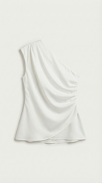 Celia | Women's One Shoulder Top | Draped Evening Event Top-Women Top-Pick NewYork