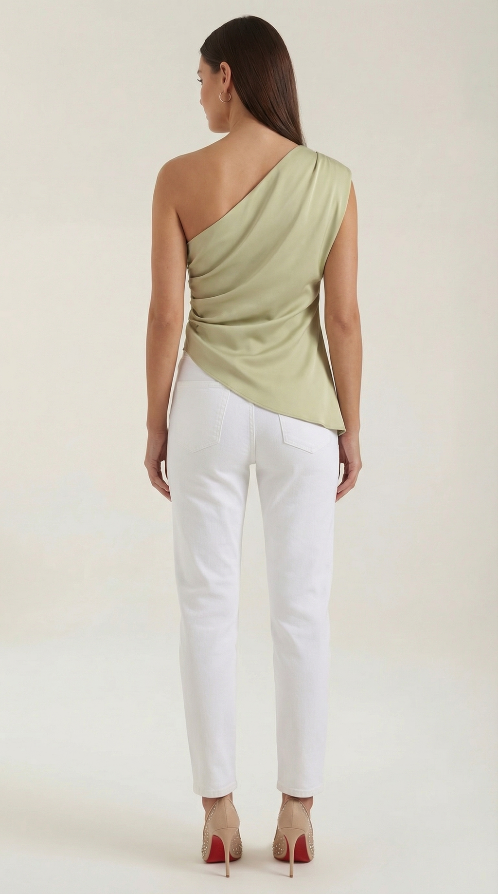 Celia | Women's One Shoulder Top | Draped Evening Event Top-Women Top-Pick NewYork