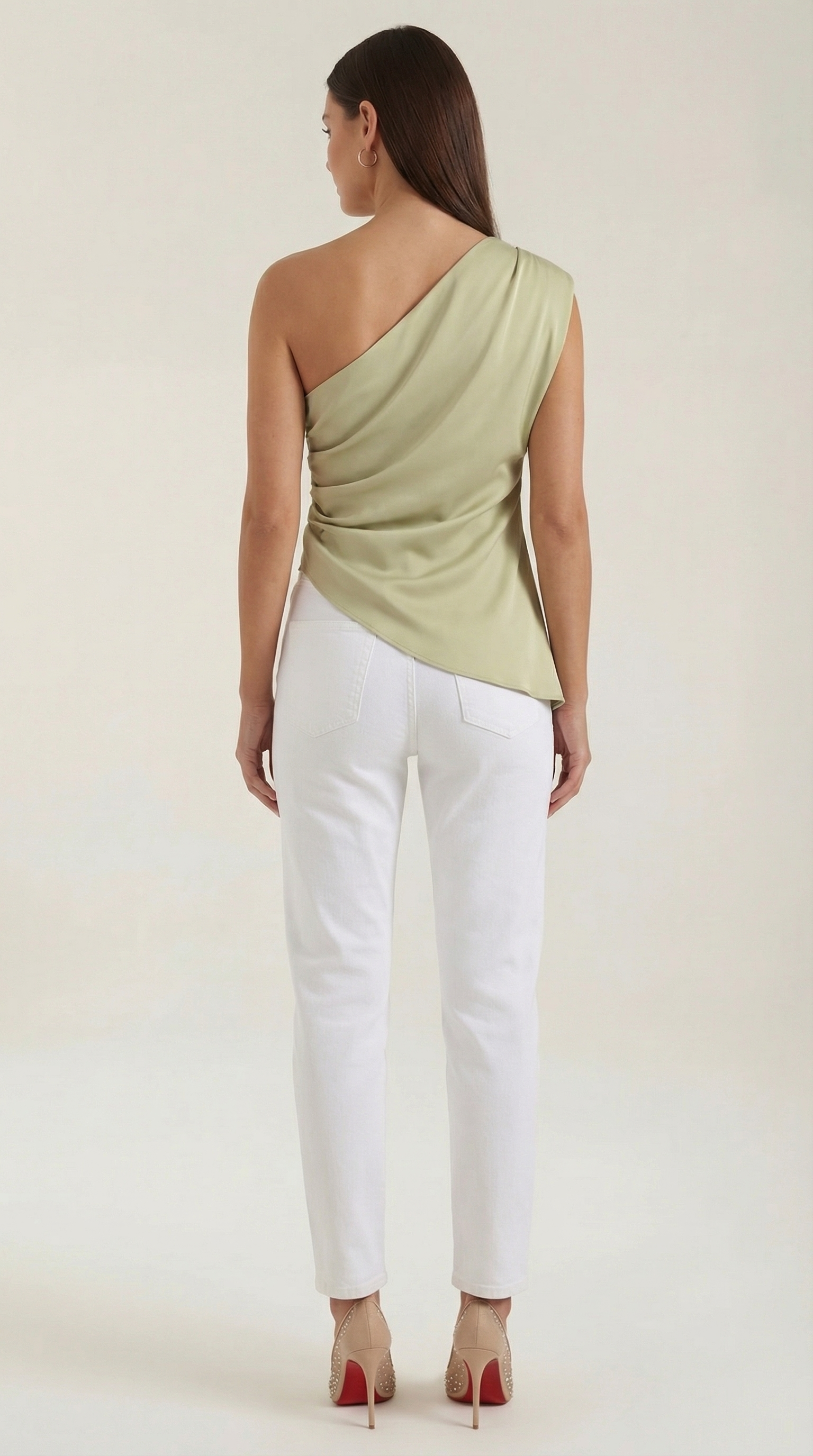 Celia | Women's One Shoulder Top | Draped Evening Event Top-Women Top-Pick NewYork