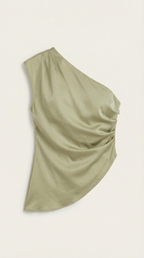 Celia | Women's One Shoulder Top | Draped Evening Event Top-Women Top-Pick NewYork