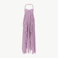 Celina | Women’s Halter Maxi Dress | Ruched Bodice Wedding Guest Dress-Women Dress-Pick NewYork