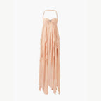 Celina | Women’s Halter Maxi Dress | Ruched Bodice Wedding Guest Dress-Women Dress-Pick NewYork