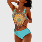 Faith | Women's Printed Tankini | Strappy Swimwear-Women Swimsuit-Pick NewYork