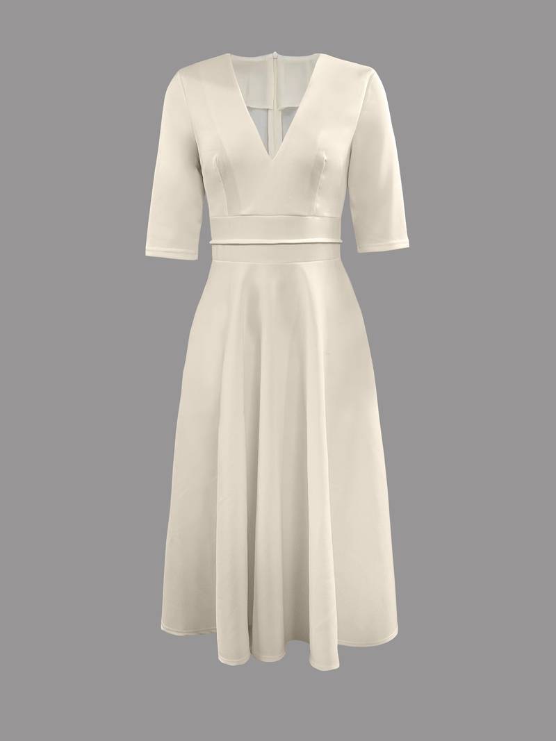 Charlotte | Women's Flared Cocktail Dress | Wedding Guest Dress-Women Dress-Pick NewYork