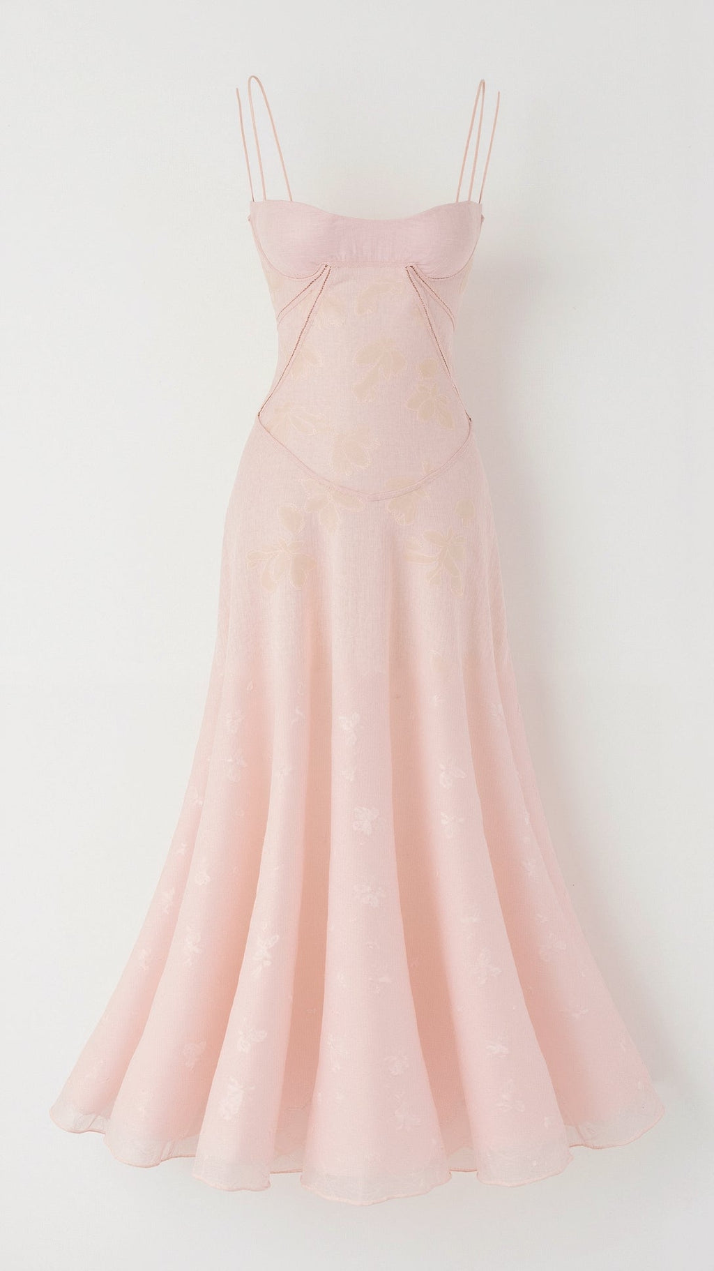Clair | Women’s Floral Pattern Maxi Dress | Spaghetti Straps Floor Length Wedding Guest-Women Dress-Pick NewYork