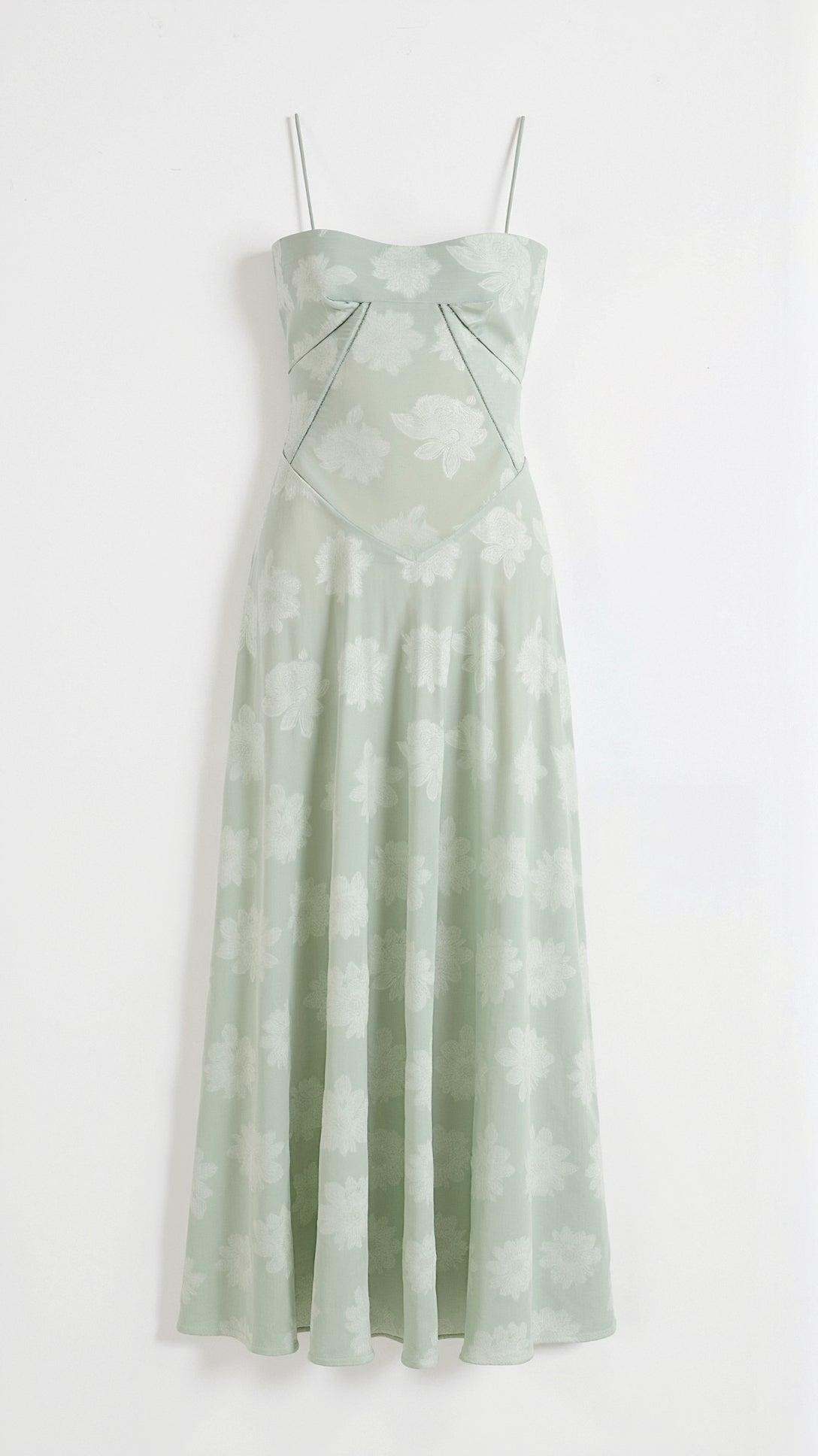 Clair | Women’s Floral Pattern Maxi Dress | Spaghetti Straps Floor Length Wedding Guest-Women Dress-Pick NewYork
