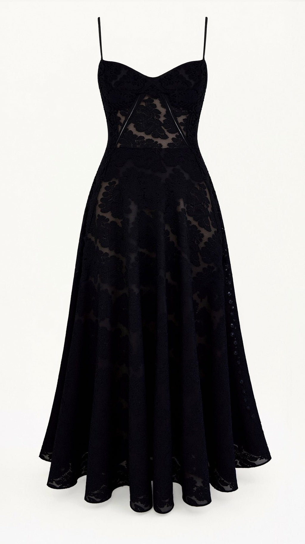 Clair | Women’s Floral Pattern Maxi Dress | Spaghetti Straps Floor Length Wedding Guest-Women Dress-Pick NewYork