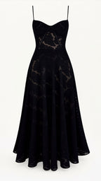 Clair | Women’s Floral Pattern Maxi Dress | Spaghetti Straps Floor Length Wedding Guest-Women Dress-Pick NewYork