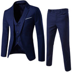 Cody | Men’s Three Piece Suit Set | Single Button Blazer Vest Formal Wear-Men Outfit Set-Pick NewYork