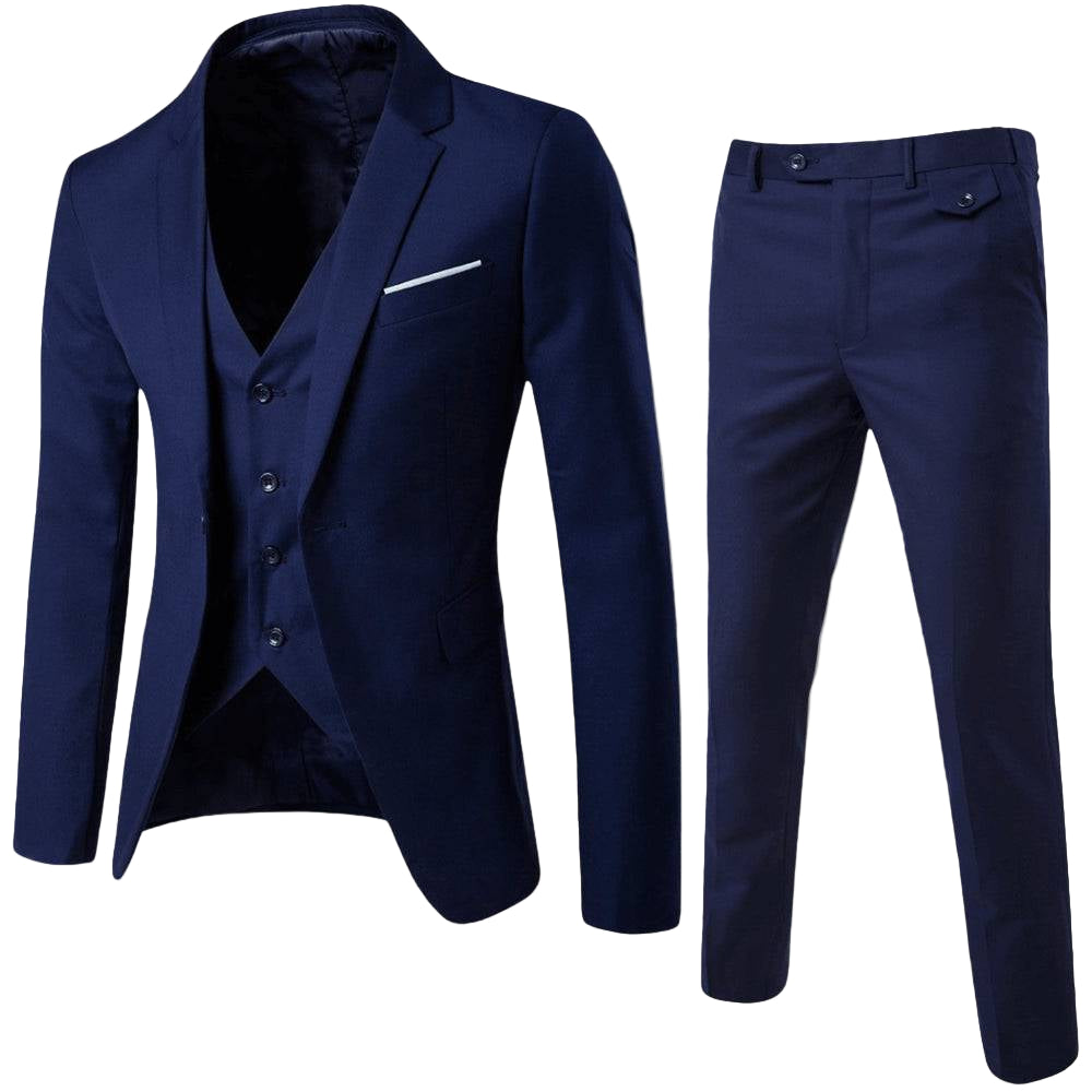 Cody | Men’s Three Piece Suit Set | Single Button Blazer Vest Formal Wear-Men Outfit Set-Pick NewYork