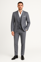 Cody | Men’s Three Piece Suit Set | Single Button Blazer Vest Formal Wear-Men Outfit Set-Pick NewYork