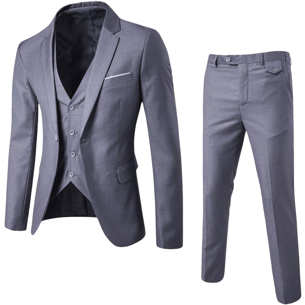 Cody | Men’s Three Piece Suit Set | Single Button Blazer Vest Formal Wear-Men Outfit Set-Pick NewYork