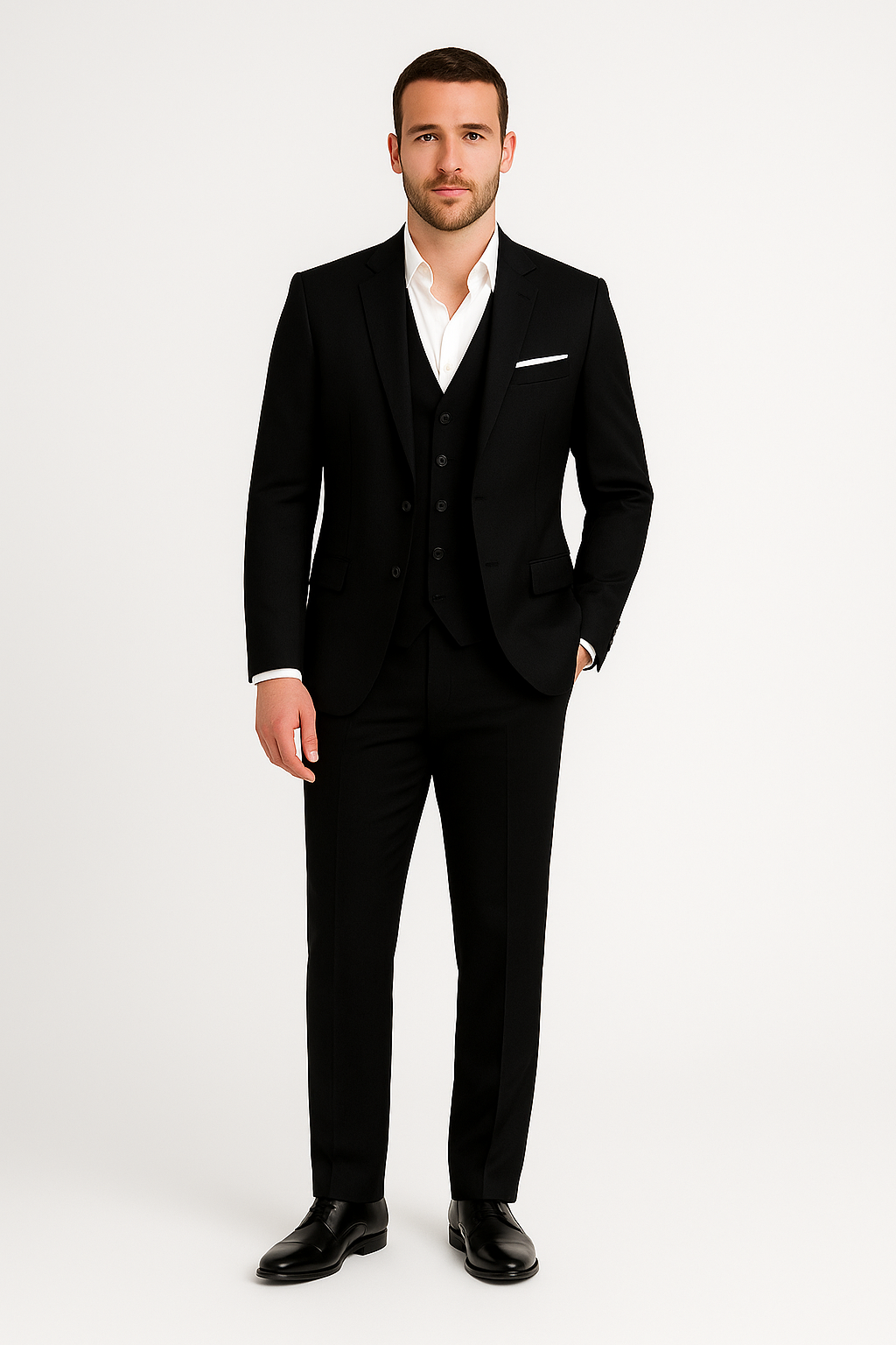 Cody | Men’s Three Piece Suit Set | Single Button Blazer Vest Formal Wear-Men Outfit Set-Pick NewYork