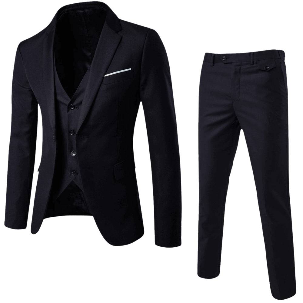 Cody | Men’s Three Piece Suit Set | Single Button Blazer Vest Formal Wear-Men Outfit Set-Pick NewYork