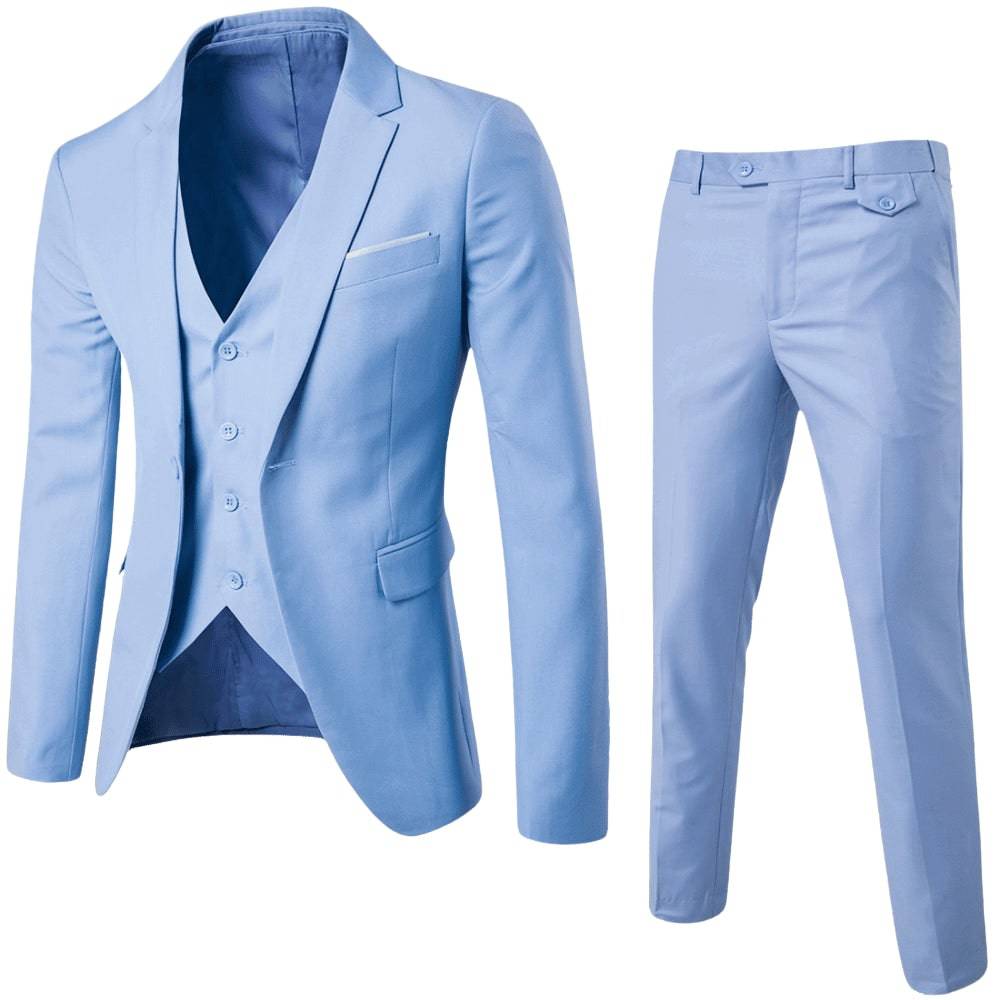 Cody | Men’s Three Piece Suit Set | Single Button Blazer Vest Formal Wear-Men Outfit Set-Pick NewYork
