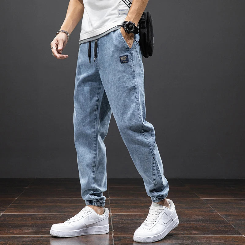 Colton | Men’s Jogger Jeans | Drawstring Waist Tapered Leg Everyday Wear-Men Pants-Pick NewYork