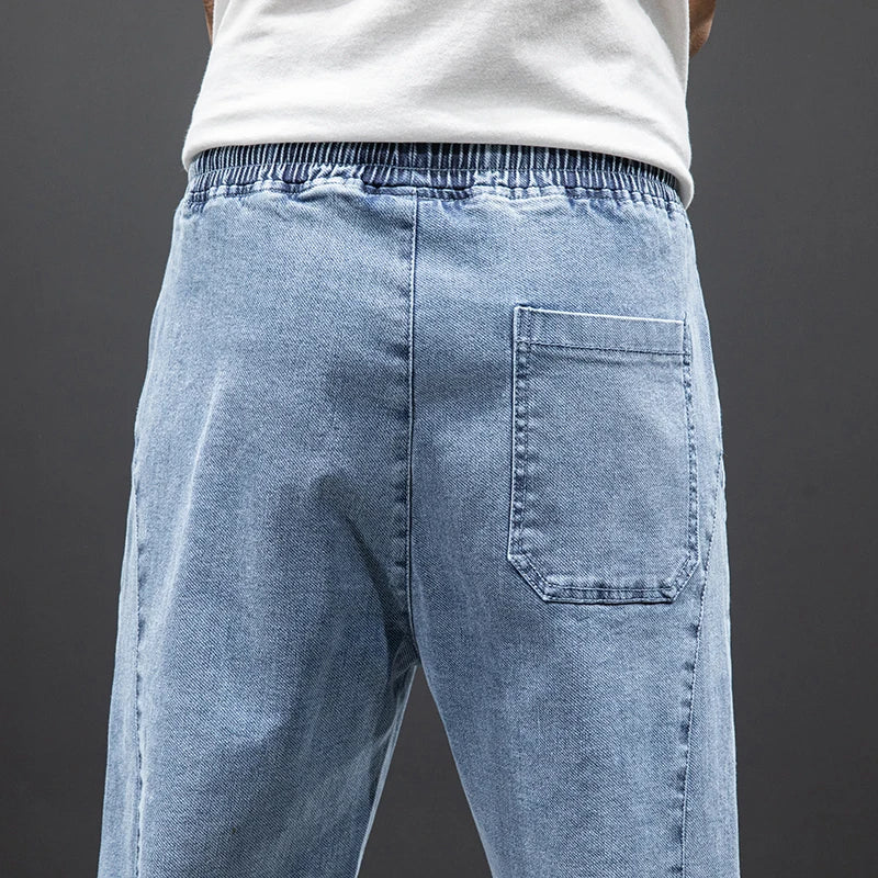Colton | Men’s Jogger Jeans | Drawstring Waist Tapered Leg Everyday Wear-Men Pants-Pick NewYork