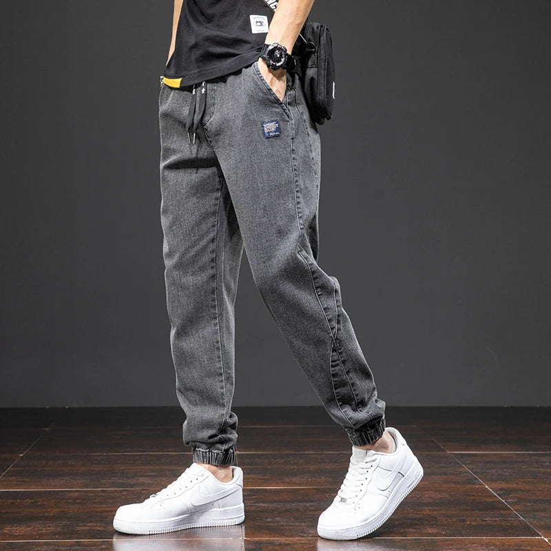Colton | Men’s Jogger Jeans | Drawstring Waist Tapered Leg Everyday Wear-Men Pants-Pick NewYork